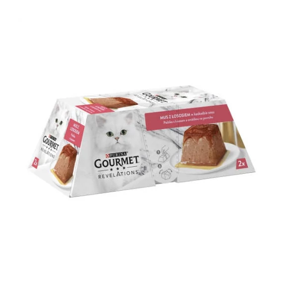 Gourmet Revelations - Pastétom (lazac,szósz)  macskák részére (2x57g)
