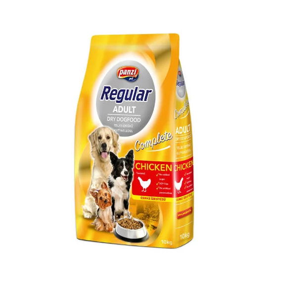 Panzi Regular száraztáp 10kg csirke raklapos ár (csak raklapra/60db )