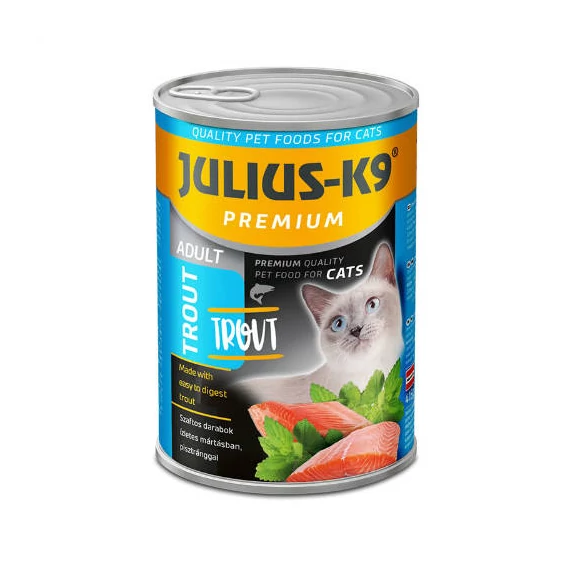JULIUS - K9 macska - nedveseledel (pisztráng) felnőtt macskák részére (415g)