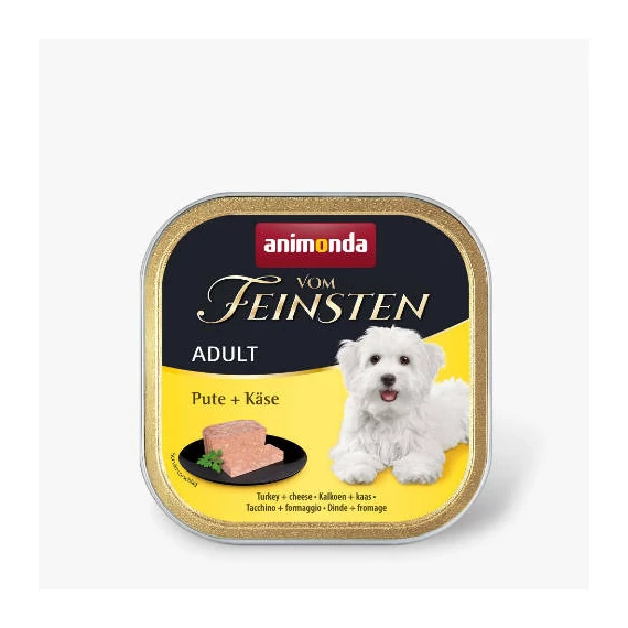Animonda Vom Feinsten Adult (pulyka,sajt) alutálkás - Felnőtt kutyák részére (150g)