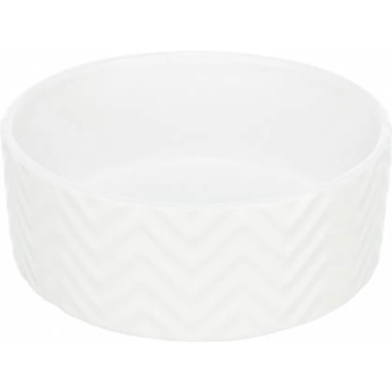 Trixie Ceramic Bowl - kerámia tál (nyomott mintával, fehér) kutyák részére (1,6l/20cm)