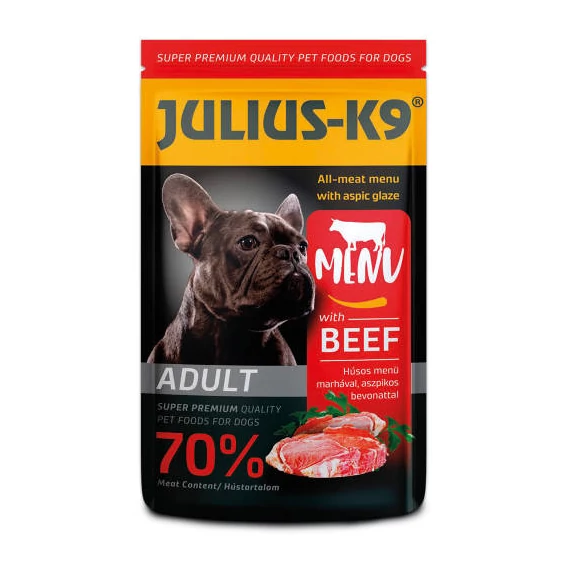 Julius-K9 Dog Adult Beef - nedveseledel (marha) felnőtt kutyák részére (125g)