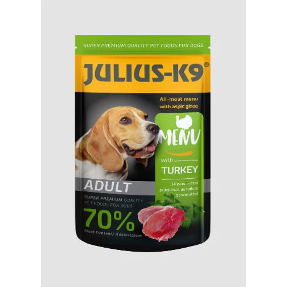 Julius-K9 Dog Adult Turkey - nedveseledel (pulyka) felnőtt kutyák részére (125g)