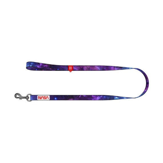 WAUDOG leashes NASA21 - póráz (QR kódos, NASA21 dizájn, müa.csatt) kutyák részére (122cm/25mm) M