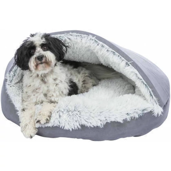 Trixie Harvey cuddly cave - bújó (szürke/fekete-fehér) kutyák részére (55cm)
