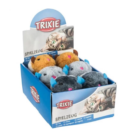 Trixe Wriggle Toy - játék (felhúzható, több féle figura) macskák részére (8cm)