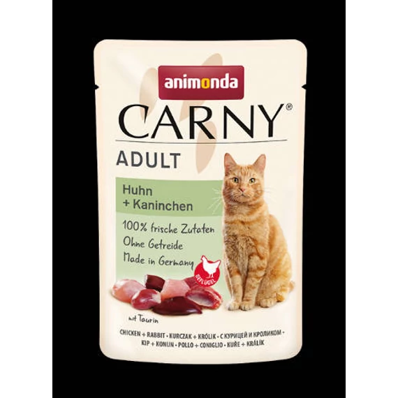 Animonda Carny Adult (csirke,nyúl) alutasakos - Felnőtt macskák részére (85g)