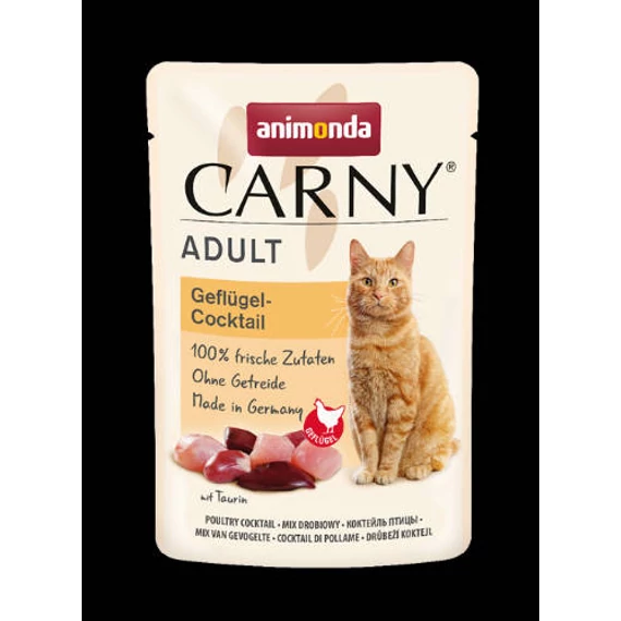 Animonda Carny Adult (szárnyaskoktél) alutasakos - Felnőtt macskák részére (85g)