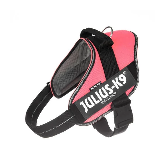 Julius-K9 IDC Powair - hám (pink,felirat) kutyák részére (XL)