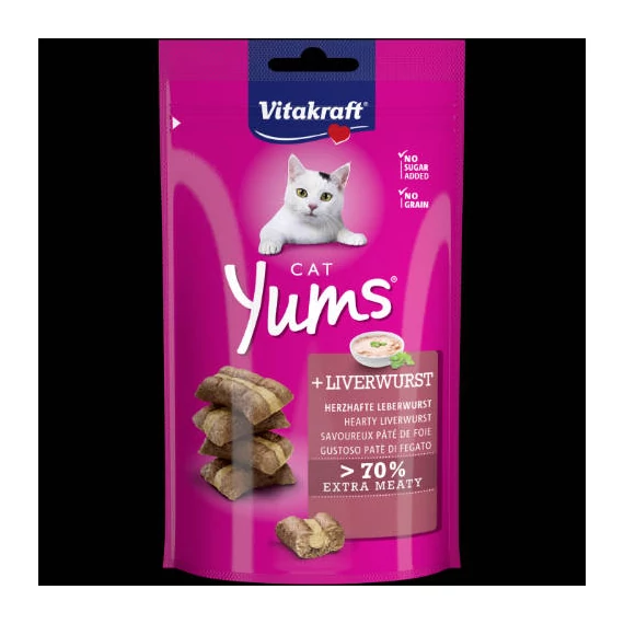 Vitakraft Cat Yums Snack - puha jutalomfalat (májjal) macskák részére (40g)