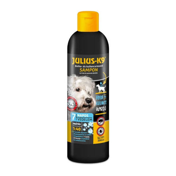 Julius K-9 Bolha- és kullancs riasztó sampon kutyák részére (200ml)