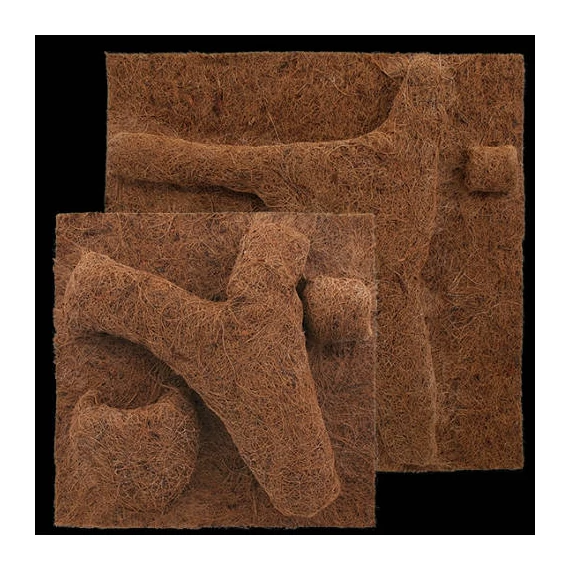 Repti Planet Coco Planter - dekoráció (domború, kókuszrost háttér) terráriumokba (50x50cm)