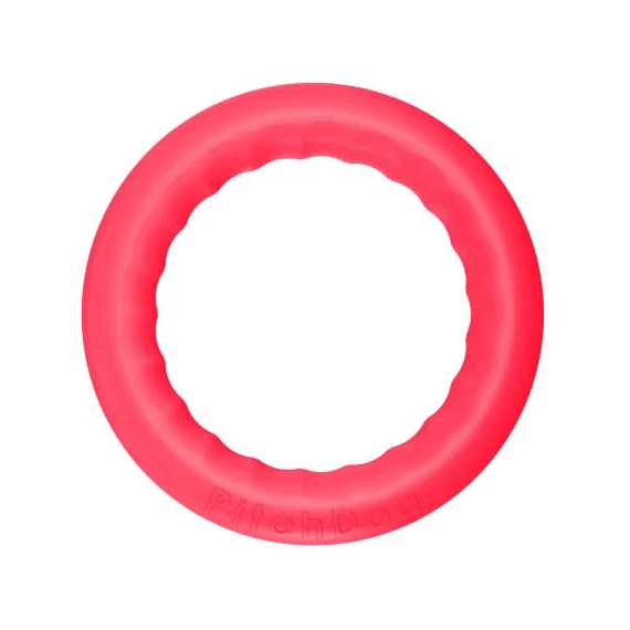 PitchDog Safe And Durable Fetch Ring For Dogs - játék (karika,pink) kutyák részére (Ø20cm)