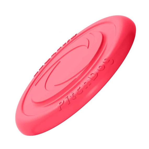 PitchDog Lightweight And Flexible Flying Disk For Dogs - játék (frizbi, pink) kutyák részére (Ø24cm)