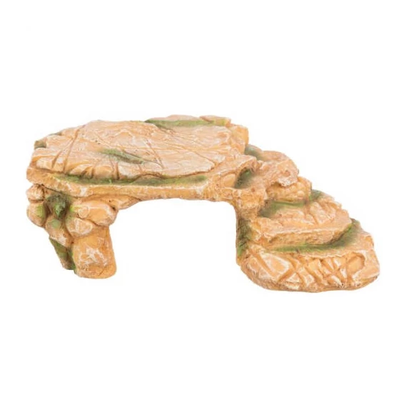 KT25.Trixie Rock plateau with cave - bújó (műanyag, szikla) hüllők részére (25x8x18cm)