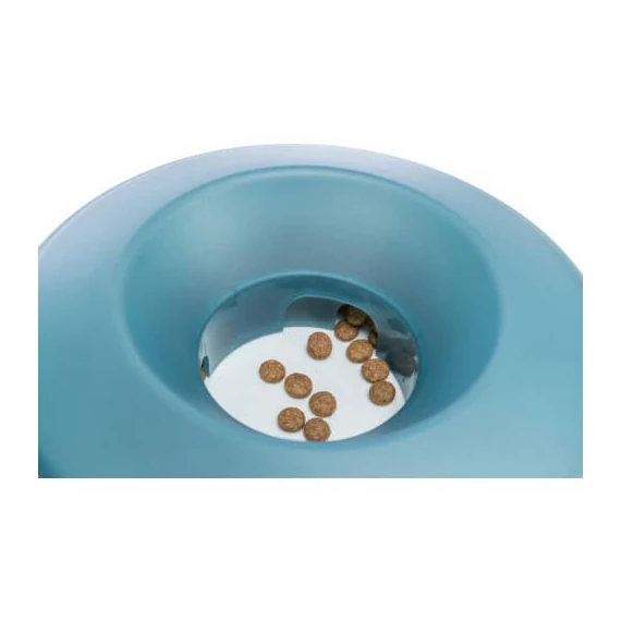 KT25.Trixie Slow Feeding Bowl Rocking Bowl - tál (evéslassító) kutyák részére (0,5 l/Ø23 cm), szürke/kék