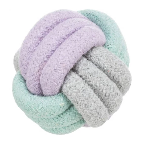KT25.Trixie Junior Knot ball Rope - kötél játék labda (fogtisztító) kölyök kutyák részére (9cm)