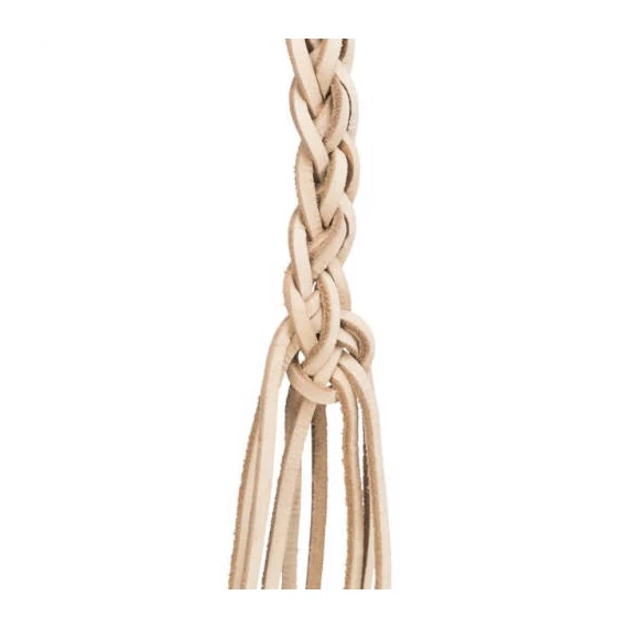 KT24:Trixie Leather toy with wooden pearls - játék (fagyöngy,bőr) díszmadarak részére (50cm)