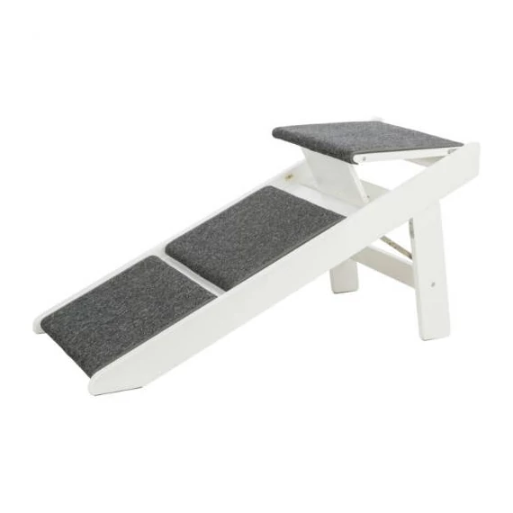 Trixie Ramp - lépcső és rámpa (fehér,szürke) beltéri használatra (44x46x106 cm) max.70kg