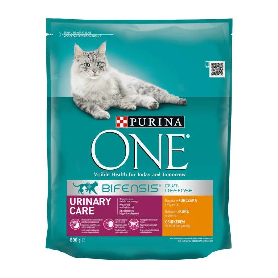 Purina ONE Urinary Care Bifensis (csirke,gabona) száraztáp macskák részére (800g)
