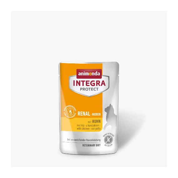 Animonda Integra Protect Adult Renal - nedveseledel (csirkés ízesítésű, csökkentett fehérje tartalom) veseproblémás macskák részére (85g)