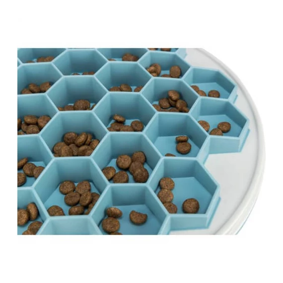Trixie Slow Feed Feeding mat - tál (evés lassító) kutyák részére (Ø30cm), szürke/kék