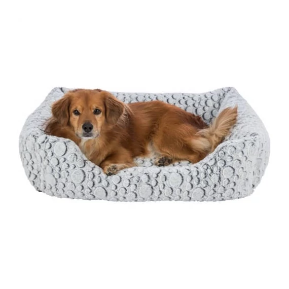KT25.Trixie Mila Bed - szögletes,peremes fekhely (fehér/szürke) kutyák részére (50x40cm)