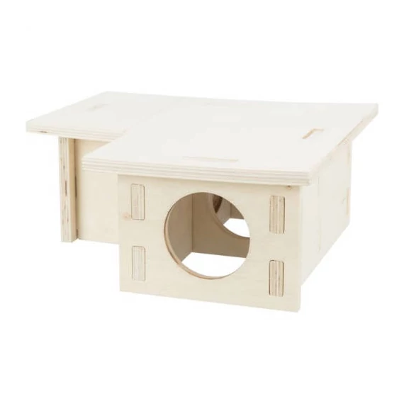 Trixie Multi-chamber house - fából készült odú (3 kamrás) egerek és hörcsögök részére (25x10x25cm)