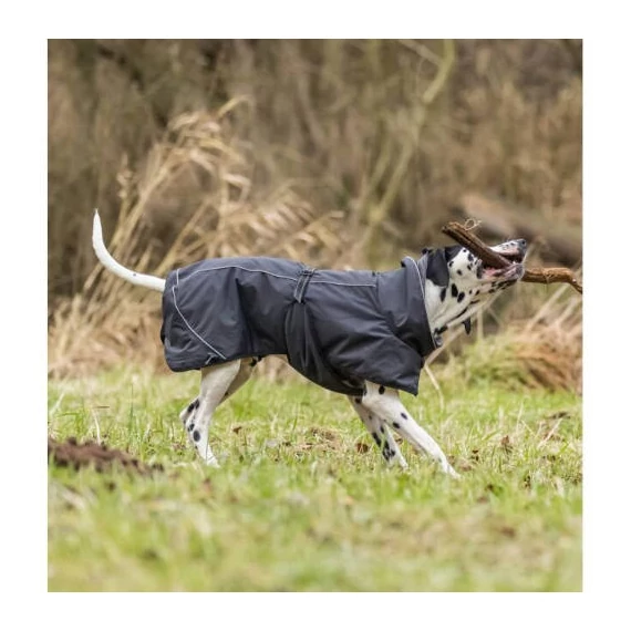 Trixie Calvi Dog Coat - kabát (fekete) kutyák részére (L) 62cm