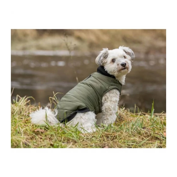 KT25.Trixie Arlay Dog Coat - kabát (sötétzöld) kutyák részére (XXS) 24cm
