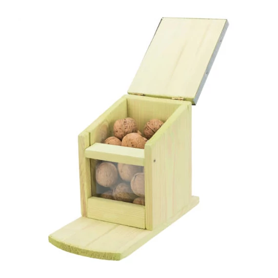 Trixie Feeding station for squirrels - etető mókusok részére (fenyőfa/fém) 12x18x24cm