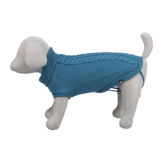 Trixie Kenton Pullover - pulóver (kék) kutyák részére (XS) 24cm