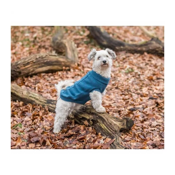 Trixie Kenton Pullover - pulóver (kék) kutyák részére (M) 50cm