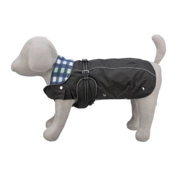 Trixie Rouen Coat 2in1 - kabát (fekete) mopszok,bulldogok részére (M) 52cm