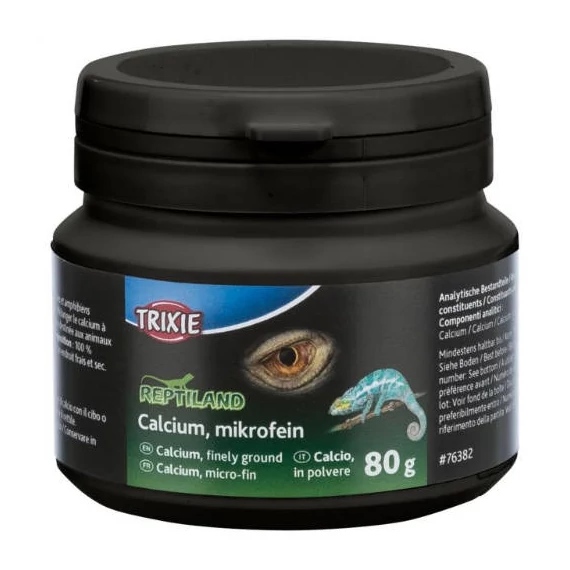 Trixie Calcium carbonat - kiegészítő eleség (kálcium por) növény- és húsevő hüllők számára (80g)