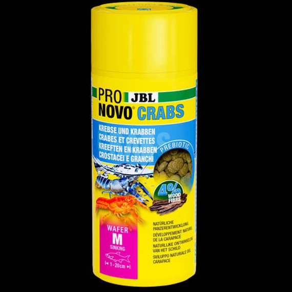 JBL ProNovo Crabs Wafer M - Akváriumi tablettaeledel rákoknak és garnélarákoknak 1-20 cm-ig (250ml/125g)