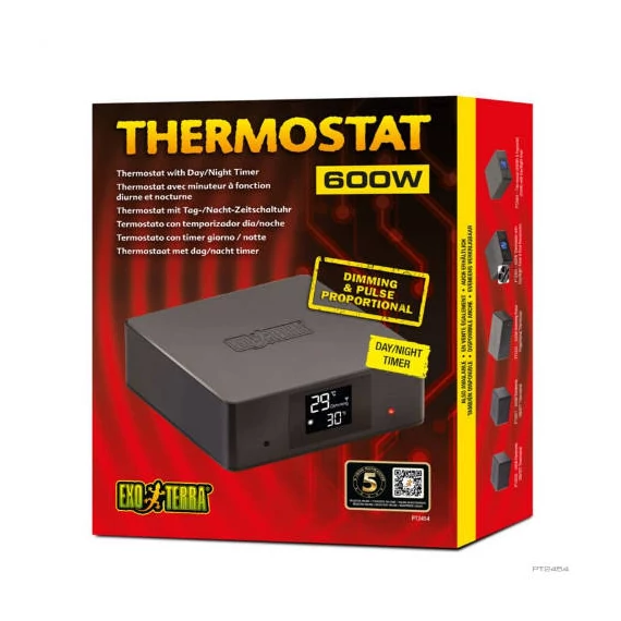 Exo-Terra Electronic Thermostat - Elektromos Thermostat hüllők részére (600W)