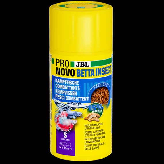 JBL Pronovo Betta Insect Stick S - Akváriumi stickek S méretben 3-10 cm-es bettákhoz (100ml/38g)