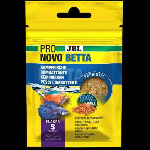 JBL ProNovo Betta Flakes S - Alaptáppehely (S-méret) Betták részére (3-10cm) 20ml/6g