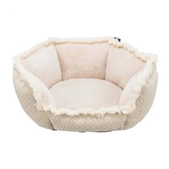 Trixie Boho Bed - Peremes fekhely (bézs, mintás) kutyák részére (50x50cm)