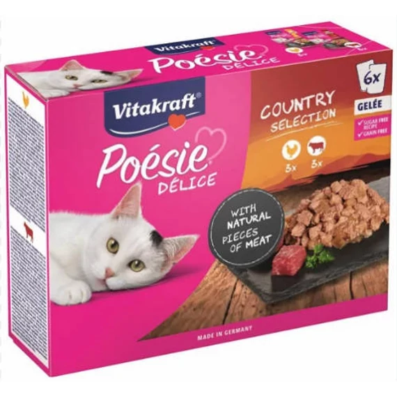 Vitakraft Poésie Delice alutasakos - nedveseledel (hal) macskák részére (6x85g)