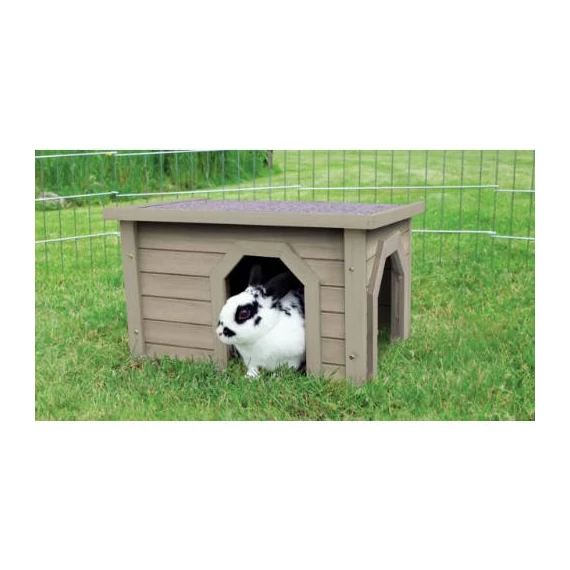 Trixie Small Animal Home - Kültéri odú (zöld/szürke) rágcsálók részére (50x30x37cm)