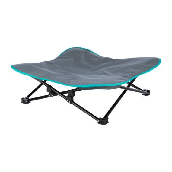 Trixie Camping bed for dog - kemping ágy (szürke/petrolkék) kutyák részére (88x32x88cm) max:35kg