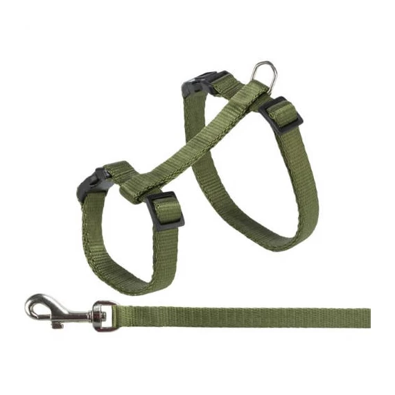 Trixie Cat Harness with Lead - hám és póráz szett (különböző színben) macskák részére (27–45 cm/13 mm, 1.20 m)