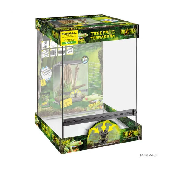 Exo-Terra Dart Frog terrarium - kétéltű élőhely (45x45x60cm)