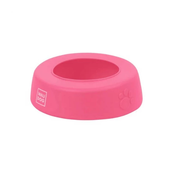 WAUDOG Silicone Bowl - kiömlés mentes, szilikon tál (pink) utazáshoz, sétához kutyák részére (750ml)