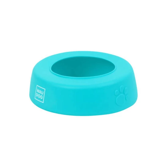 WAUDOG Silicone Bowl - kiömlés mentes, szilikon tál (kék) utazáshoz, sétához kutyák részére (750ml)
