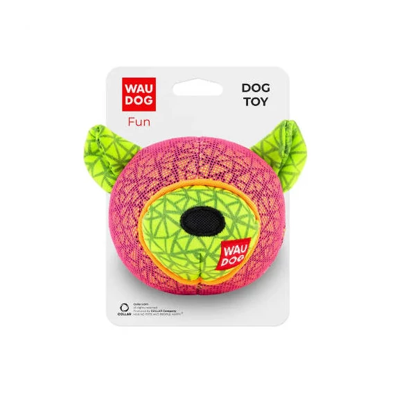 WAUDOG Fun Bear - játék (medve / pink) kutyák részére (12x11cm)