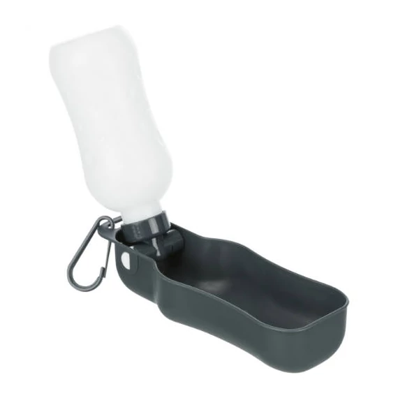 Trixie Bottle with Bowl - itatós palack (fekete,piros színben) kutyák részére (0,25l)