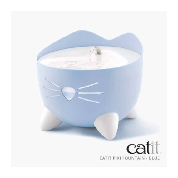 Catit Pixie Cat Drinking Fountain - ívókút (világoskék) macskák részére (2,5 liter)